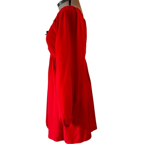 Mi Ami | Red Babydoll Mini Dress | M - Picture 6 of 8